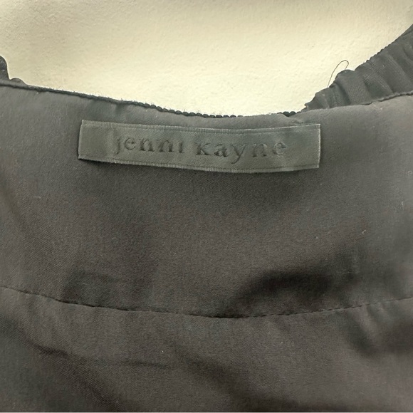 Jenni Kayne Strapless Black A-Line Organza High-Low Maxi Dress Small - Picture 6 of 8